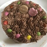 市販のスポンジで☆アンパンマンのチョコづくしケーキ